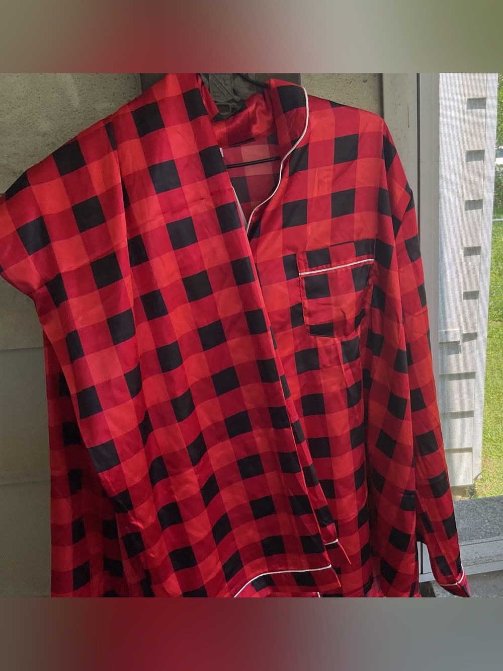 SWOMOG WOMENS  Red & BlackPAJAMA SET NWT